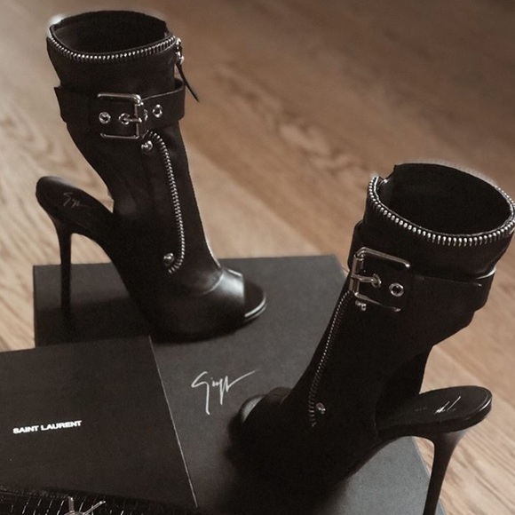 giuseppe zanotti • NEW • peeptoe biker boot - Picture 4 of 13